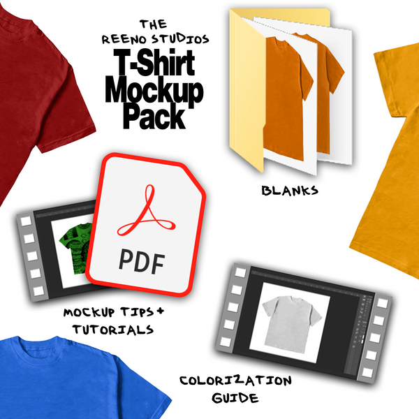 The REENO Studios T-Shirt Mockup Pack Volume 3